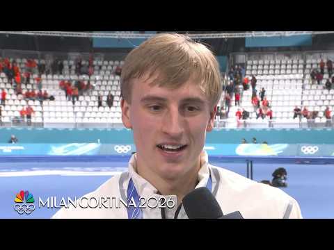 Team USA's Jordan Stolz 'happy' with silver in men's 1500m | Winter Olympics 2026 | NBC Sports