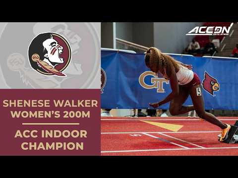 Florida State's Shenese Walker wins the ACC Women's Indoor 200m | 2026 ACC Indoor Championship
