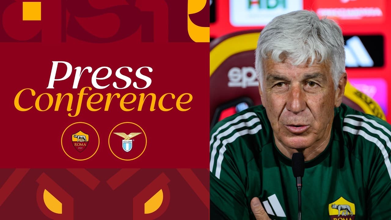 🟨 LIVE 🟥 LA CONFERENZA STAMPA DI GIAN PIERO GASPERINI ALLA VIGILIA DI ROMA-LAZIO