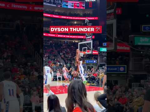 Two-handed HAMMER #nba #dysondaniels #poster #hawks