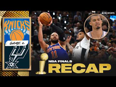 Knicks outlast Spurs in INSTANT CLASSIC, take 2-0 series lead back to New York | 2026 NBA Finals