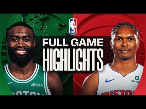CELTICS at PISTONS | FULL GAME HIGHLIGHTS | October 26, 2025