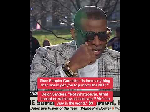 Deion Sanders shut down speculation he could coach in the NFL 👀