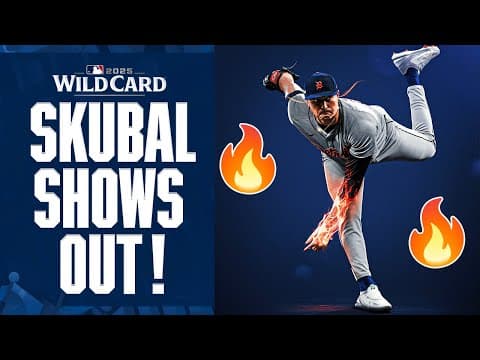 14 STRIKEOUTS! Tarik Skubal sets new career high in DOMINANT Postseason showing 😤