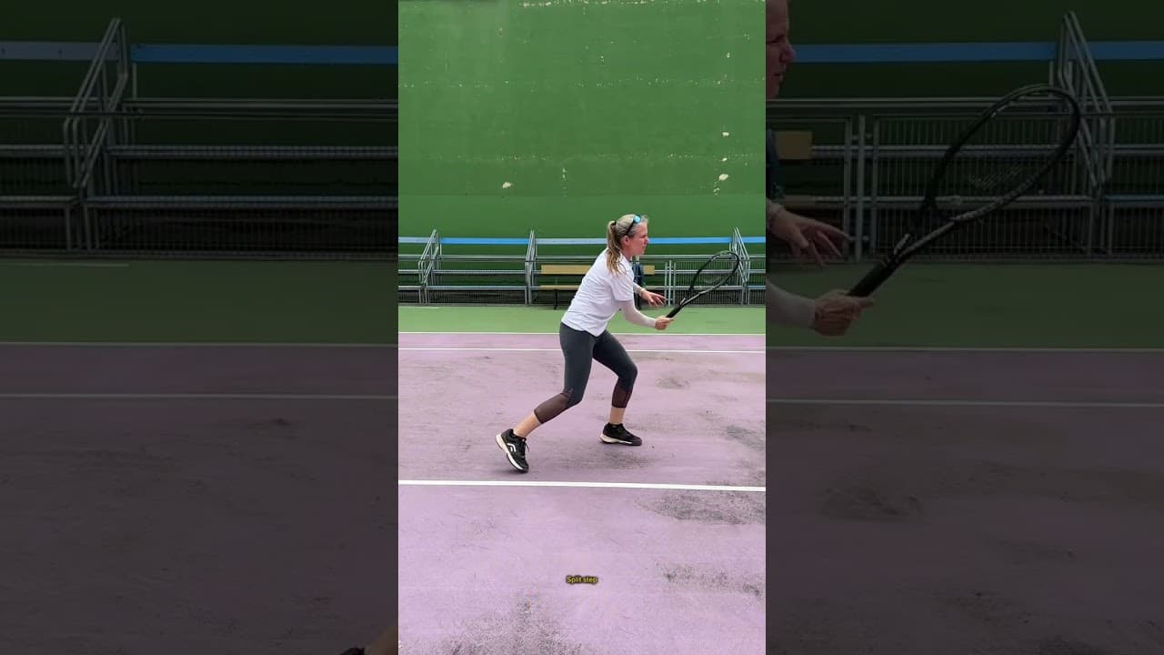 The timing of the step forward on your #tennisvolley matters