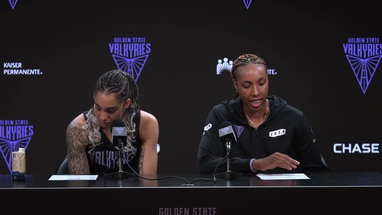 Gabby Williams and Kayla Thornton on Golden State Valkyries loss vs. Las Vegas Aces￼ | May 31, 2026