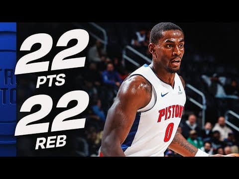 Jalen Duren's MONSTER DOUBLE-DOUBLE! (22 PTS, 22 REB) | November 5, 2025