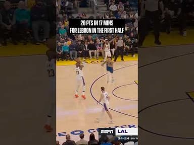 LeBron Dropped 20 points in Just 17 Minutes 🤯