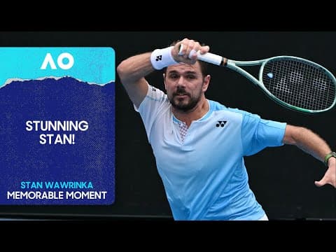 Stan Wawrinka Unleashes Thunderbolt Forehand! | Australian Open 2026