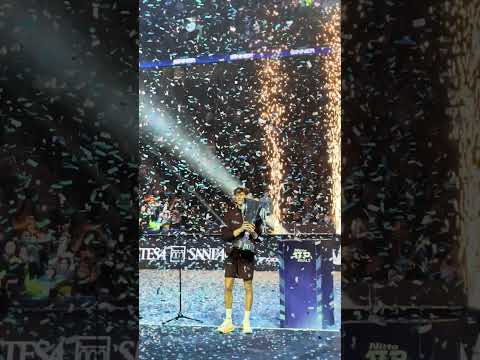 Jannik Sinner Raises The 2025 Nitto ATP Finals Trophy! 🏆