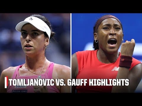 Ajla Tomljanovic vs. No. 3 Coco Gauff | Round 1 Highlights | 2025 US Open