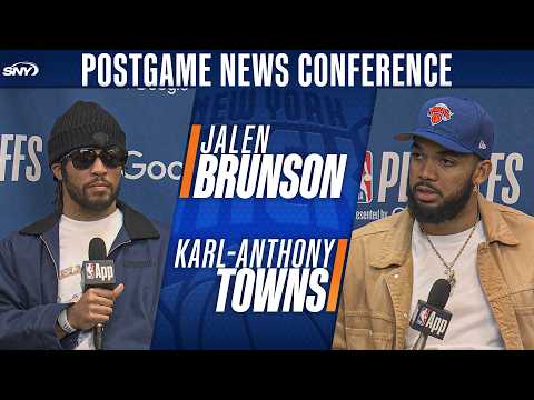 Karl-Anthony Towns and Jalen Brunson on Knicks prepping for a different 76ers team in Game 2