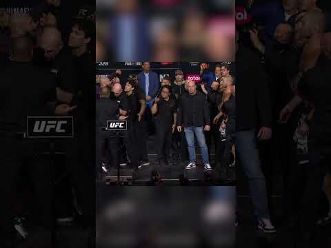 The furthest face off of all time! #ufc328