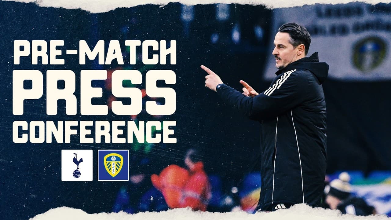 Edmund Riemer press conference | Tottenham Hotspur v Leeds United  | Premier League