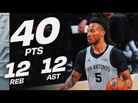 Stephon Castle Makes NBA History With 40-PT TRIPLE-DOUBLE | February 7, 2026