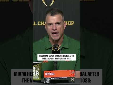 Mario Cristobal looks back on the Hurricanes' season with optimism 🙌