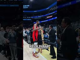 KD reunited with the real MVP after dropping 30 in his hometown 🤧 #rockets