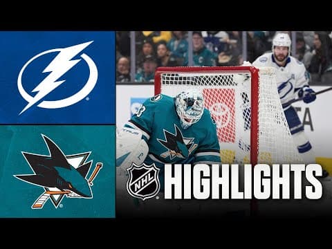 Lightning vs. Sharks | NHL Highlights | January 03, 2026