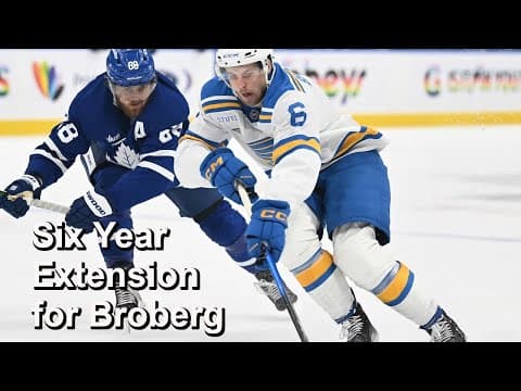 Blues Extend Broberg, Bruins Extend Aspirot, Devils Looking to Move Hamilton