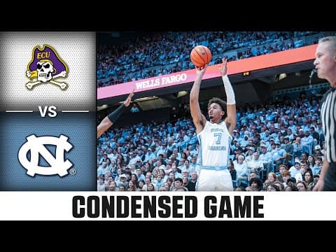 East Carolina vs. North Carolina Condensed Game | 2025-26 ACC Men’s Basketball