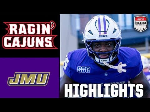 Louisiana Ragin’ Cajuns vs. James Madison Dukes | Full Game Highlights | ESPN College Football