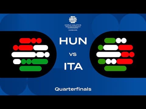 HUN vs ITA | Epic Quarterfinal Clash | Day 6 | U20 Men's Water Polo 2025