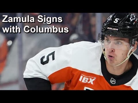 Columbus Signs Zamula, Fox Placed on LTIR, Ducks Waive Nesterenko, Sharks Recall Misa