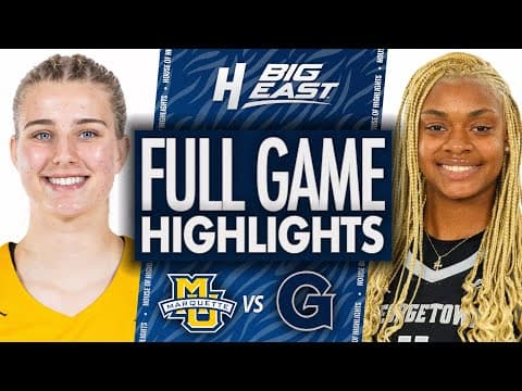 Marquette vs Georgetown - FULL GAME HIGHLIGHTS | February 1, 2026 | BIG EAST Women’s Basketball