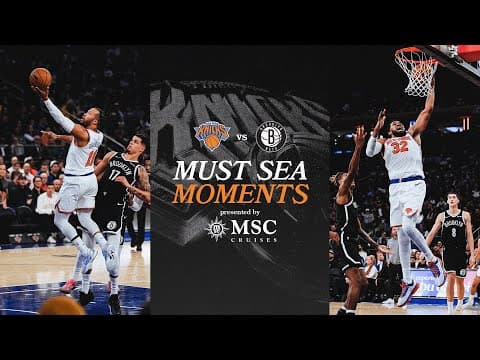 Knicks Win Against Brooklyn Nets At Madison Square Garden | November 9, 2025