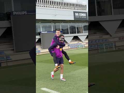 Eric Garcia: teammate of the day 😂 #shorts #fcbarcelona #shortsvideo