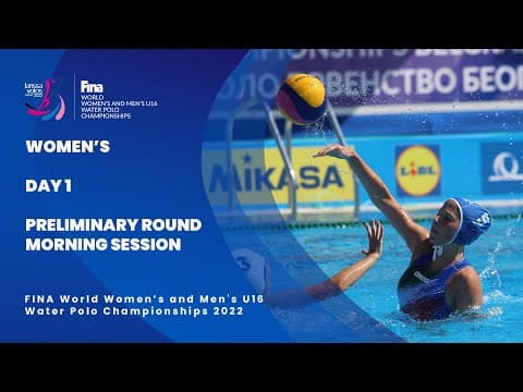 Day 1 PRELIMINARY ROUND 1 | Morning Session | Women's U16 Water Polo Championships 2022