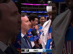 Whole squad played the right way on both ends ↔️ Postgame with Shai and Nick 🎤