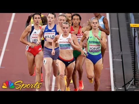 Keely Hodgkinson coasts in opening 800m heat to advance to World Championship semis | NBC Sports