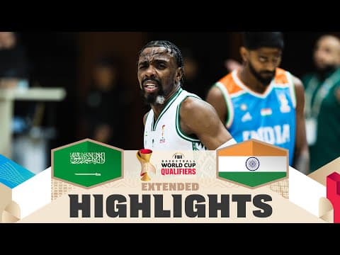 Saudi Arabia 🇸🇦 v India 🇮🇳 | Extended Highlights | FIBA Basketball World Cup 2027 Asian Qualifiers