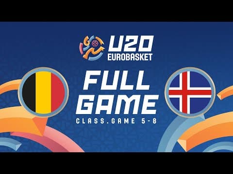 LIVE - Belgium v Iceland | FIBA U20 Women's EuroBasket 2025 | Class. Games 5-8