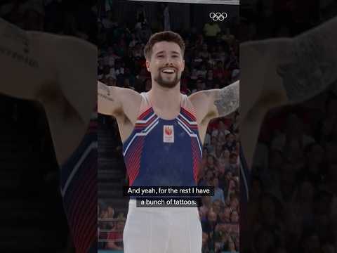 Casimir Schmidt 🤸 🇳🇱 carries the Olympics with him wherever he goes. #Gymnastics I #artworlds2025