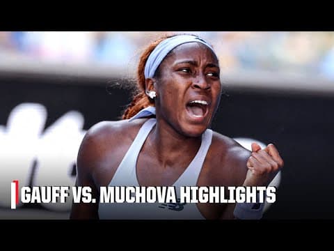 Coco Gauff vs. Karolina Muchova | Round 4 Highlights | 2026 Australian Open