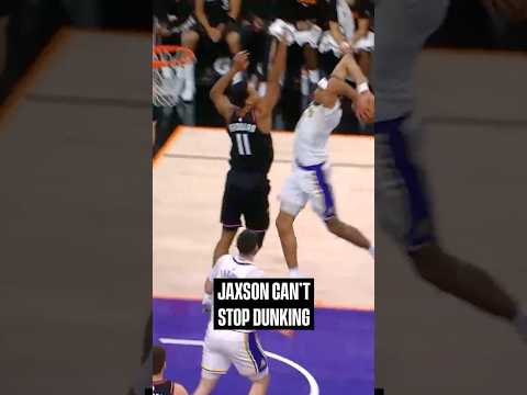 Jaxson's been living above the rim 💥 #lakers