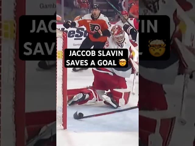 JACCOB SLAVIN SAVES A GOAL 🤯