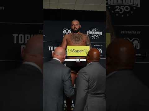 Josh Hokit was foaming from the mouth at his weigh in #ufcwhitehouse