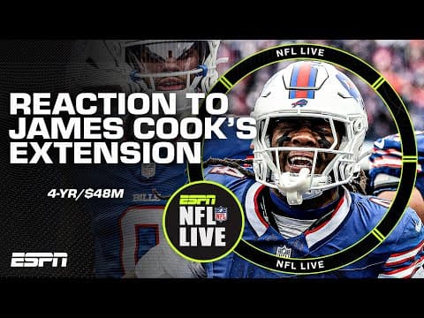 James Cook's extension is 'HUGE' for the Buffalo Bills 🗣️ - Mina Kimes | NFL Live