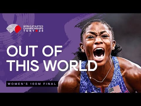 Jefferson-Wooden runs fast 10.61 to secure 100m title | World Athletics Championships Tokyo 25