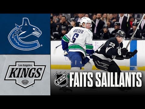 Canucks vs Kings | 29/11/25 | Faits saillants