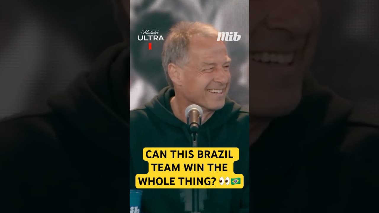 JURGEN KLINSMANN FANCIES BRAZIL TO WIN THE TOURNAMENT