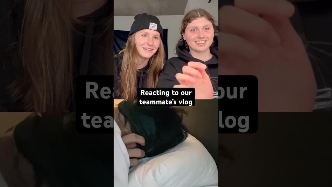 Reacting to our teammate’s vlog 😂