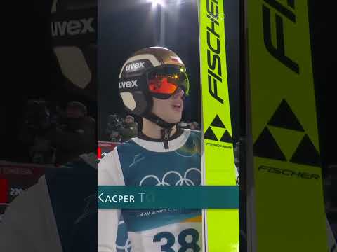 Nothing normal about the #SkiJumping men's normal hill podium! ⛷️😮‍💨 #MilanoCortina2026 #Olympics