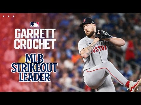 Garrett Crochet is the ONLY MLB pitcher to reach 250 Ks this season! (8 shutout innings vs. Toronto)