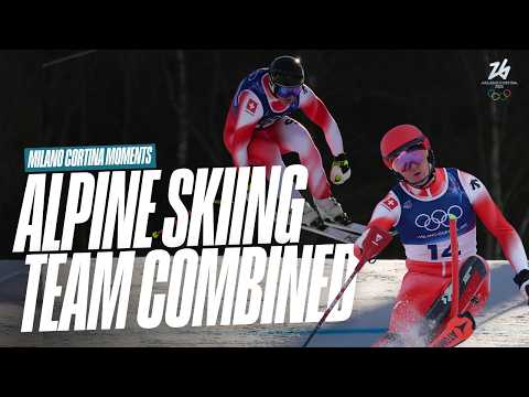 Team Effort to Gold Glory🥇🇨🇭 | Men's Alpine Skiing Team Combined🎿 | Milano Cortina Moments