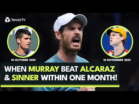 When Andy Murray Beat Young Carlos Alcaraz & Jannik Sinner in A MONTH 😅