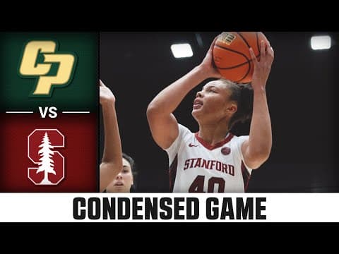 Cal Poly vs. Stanford Condensed Game | 2025-26 ACC Women’s Basketball